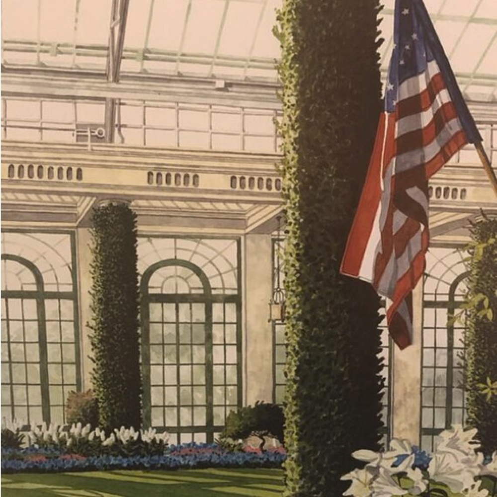 “Pride in Peace” Longwood Gardens by Larry S. Anderson Art Print